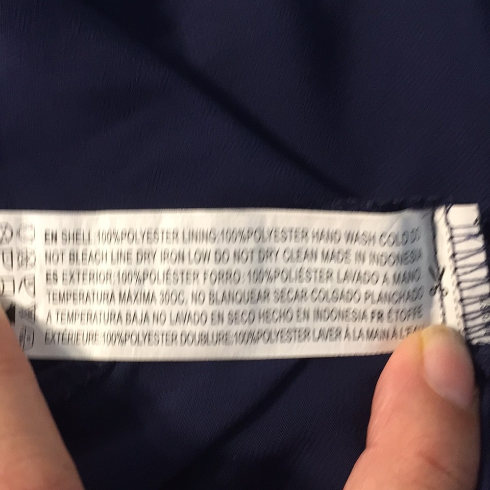 {Forever 21} Navy Tank w/Polka Dots Size M - Picture 5 of 5